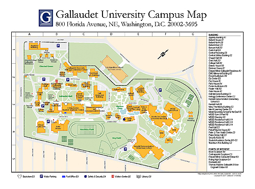 Gallaudet University Campus Map